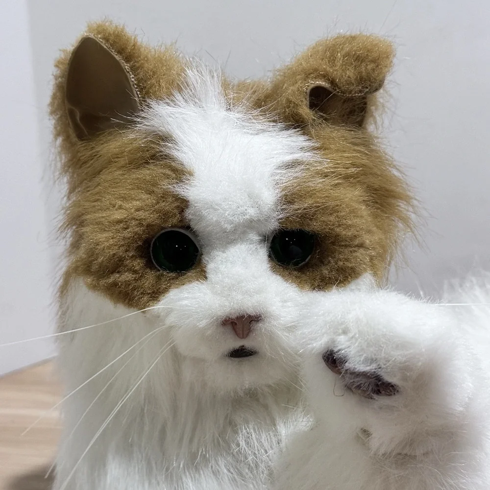 FurReal Friends Orange and White Lulu My Cuddlin Kitty Cat 2008 Tested Works